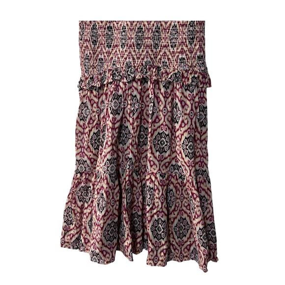 ELAN WOMENS XSMALL RUFFLE SLEEVE MINI DRESS LAVENDER IKAT PRINT NEW - Picture 9 of 11